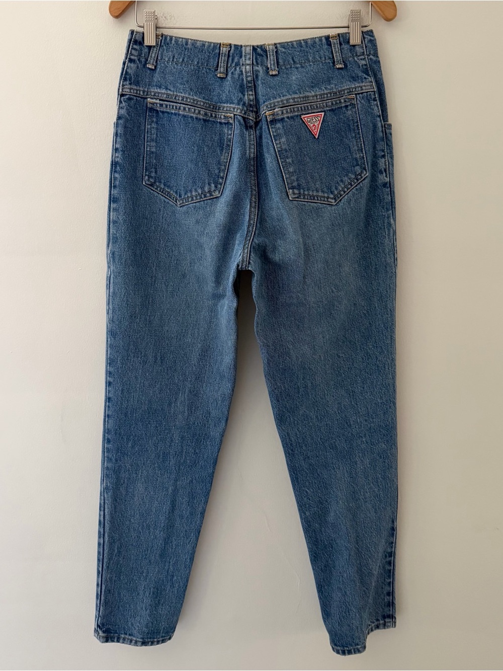 Georges Marciano Guess Jeans Vintage 80s Tapered Blue Denim Size 28 RARE